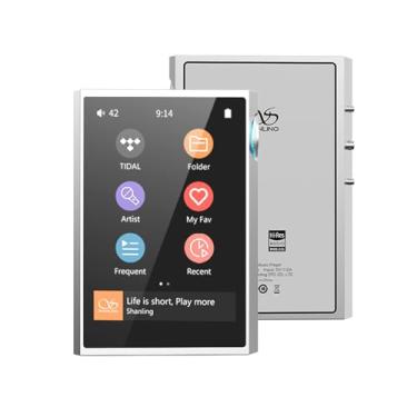 Imagem de SHANLING Mini reprodutor de música M1 Plus 8.1 cm portátil DAP com Bluetooth 5.2 LDAC/WiFi/DLNA/Airplay/Tidal Streaming, DSD sem perdas de alta resolução compatível com micro SD de 2 TB (prata)