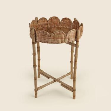 Imagem de Mesa Lateral Rattan Maui 36x55cm - ACASA