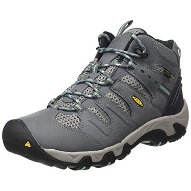 Imagem de KEEN Bota de caminhada feminina Koven Mid Wp-w, Aço cinza Wasabi, 5.5