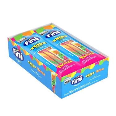 Imagem de Bala Fini Regaliz Tubes Twister 15g - Embalagem 12 Unidades