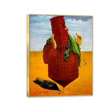 Imagem de Pôster Max Ernst Ubu Imperator Reproduções de pinturas famosas Surrealismo Tela de parede Max Ernst Decoração de parede para presentes de sala de estar 80 x 60 cm (32 x 24 polegadas) Emoldurado