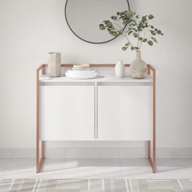 Imagem de Buffet Industrial para Sala Irlanda Branco Cobre