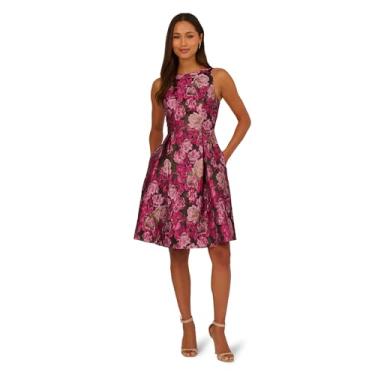 Imagem de Adrianna Papell Vestido curto envelope jacquard feminino, multicor, 46
