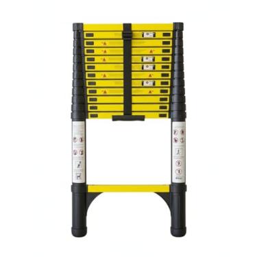 Imagem de Escada Telescópica Extensiva Aço Inoxidável 13 Degraus 3,8m