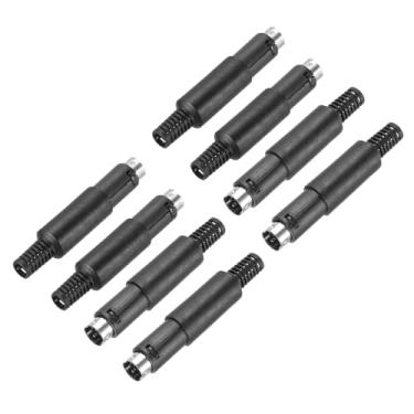 Imagem de 8 peças S-Video DIN mini soquete macho transmissão de sinal de 6 pinos mini plugue Din para TV DVD computador player (plugue PS/2)