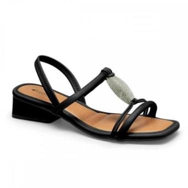 Imagem de Sandalia Mississipi Mf252 Salto Grosso Feminino-Feminino