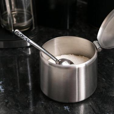 Imagem de Açucareiro de aço inox com colher 420ml - Top Rio
