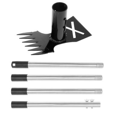 Imagem de LAINIUTE Ferramenta extrator de ervas daninhas com cabo longo, capina de jardim eficiente, ferramenta multifuncional de remoção de ervas daninhas para jardinagem, escavação e afrouxamento do solo