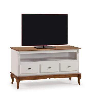 Imagem de Rack para Tv com Pés Luis XV 3 Gavetas e Nicho 60501 Linz Móveis - Imb