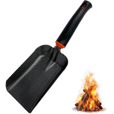 Imagem de TAISOCA Pá de cinzas para fogueira e lareira - Pá de carvão de aço manganês, ferramenta de jardinagem - 32 cm
