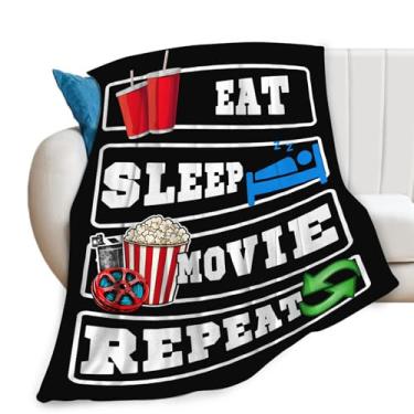Imagem de Cobertor de filme para meninos meninas flanela comer dormir filme cobertor ultra macio aconchegante lã decoração cinema cobertores presente para mulheres homens sofá cama 127 cm x 101 cm