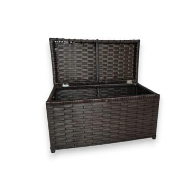 Imagem de Roupeiro Baú Sintético Horizontal Organizador Roupa Suja Brinquedos 30x55x30(Argila)