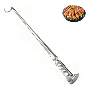 Imagem de Flipper de gancho de carne, gancho flipper de bife, ganchos de cozinha flips, flippers de comida para churrasco – ganchos para virar carne para churrasco, virar legumes e carnes churrasqueira (#A)