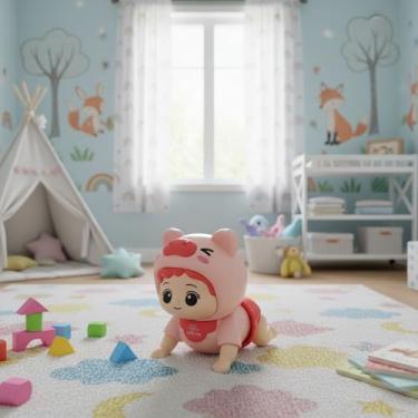 Imagem de Boneca Musical Infantil de Plástico – Brinquedo com Luz e Som, Estimulante e Divertido, Ideal para Meninas, Cores Sortidas, Presente Educativo e Interativo para Crianças