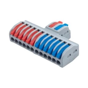 Imagem de Conector Rápido Universal 5PCS Bloco Terminal Elétrico Push-in Para Co