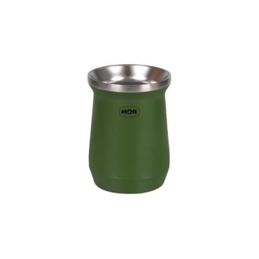 Imagem de Cuia Térmica Classic Mate Verde, Aço Inox, 236ml, Isolamento a Vácuo, Parede Dupla, 17,15 x 9,53 x 9,53 cm, Para Chimarrão e Tereré