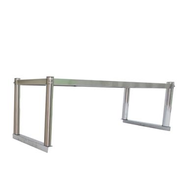 Imagem de Prateleiras de metal de aço inoxidável e prateleiras de armazenamento de cozinha rack de armazenamento industrial para preparação e mesa de trabalho (120 x 30 cm/18,5 x 11,8 pol, 1T)