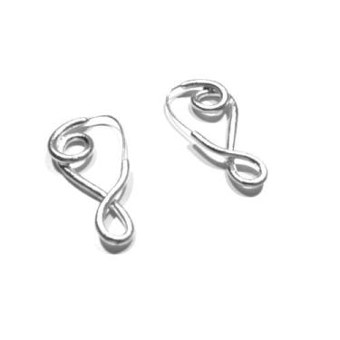 Imagem de Brinco Clave De Sol Prateado - Tulerry Semijoias E Acessórios