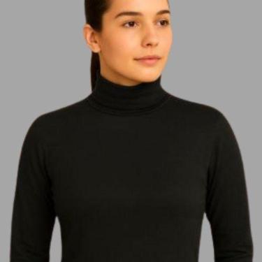 Imagem de Blusa Gola Alta Feminina Manga Longa Tricot Comfort - Habana-Feminino