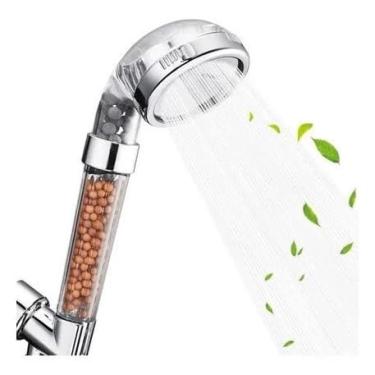 Imagem de Ducha Chuveiro Alta Pressão com Mangueira Filtragem Iônica Cromoterapia