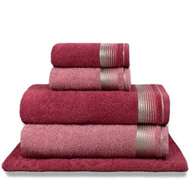 Imagem de Kit 5 Algodão | Gigante, Rosto E Piso | Super Macias E Absorventes(TERRACOTA+ROSA CROCHE)