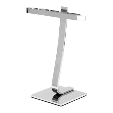 Imagem de Porta Toalha Toalheiro de Bancada Quadrado Cromado suporte toalha banheiro Porta-Toalhas para Cozinha e Banheiro