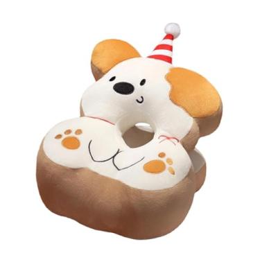 Imagem de Fenteer Almofada para dormir na mesa de cachorro com zíper, travesseiro para pescoço, para dormir no quarto, hotel, sofá, carro, Yellowear No Blanket