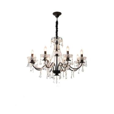 Imagem de Luminária pendente de cristal avançada, luxuosa e com atmosfera criativa, ideal para quarto, sala de estar ou qualquer outro ambiente em uma villa. Design francês e moderno para restaurantes