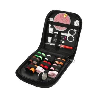 Imagem de Kit Completo De Costura Artesanal DIY Com Linhas, Agulhas, Tesouras, F
