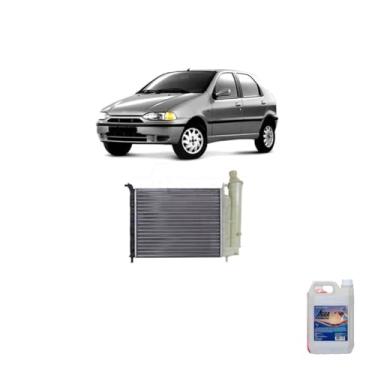 Imagem de Kit Radiador Palio 1.0 96> + Aditivo Radiador Radiex R1952 Rosa + Água Desmineralizada 5L
