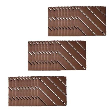 Imagem de Azulejos de deck interligados de plástico, lençóis de pátio com design de drenagem eficiente para banheiro cozinha piscina varanda varanda jardim 12 estilo D 30 peças