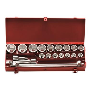 Imagem de EDA Jogo De Soquetes 21 Peças 19 A 50 Mm Encaixe 3/4' Sextavado Eda