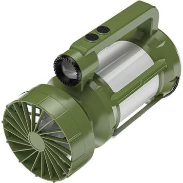 Imagem de Lanterna, com ventilador ajustável, carregamento solar, luz portátil de emergência de acampamento multifuncional (lanterna de ventilador 2)