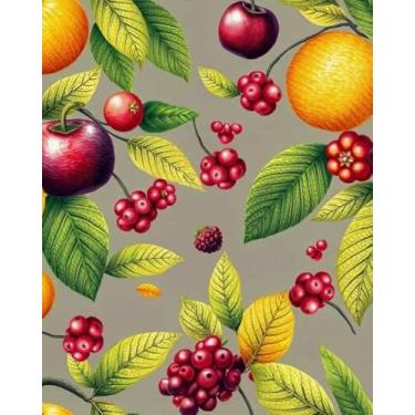 Imagem de Tecido tricoline digital frutas 0,60x1,50