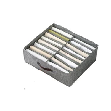 Imagem de Organizador de Gaveta Multiuso com 16 Divisórias, Cinza, TNT Poliéster Polipropileno, Dobrável, 17x46x40cm, 267g