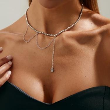 Imagem de Joias ocidentais, colares, gargantilhas, colares de couro, presentes para mulheres, presentes de amizade, presentes para mulheres, dia dos namorados, Medium, Latão, Sem Pedra Preciosa