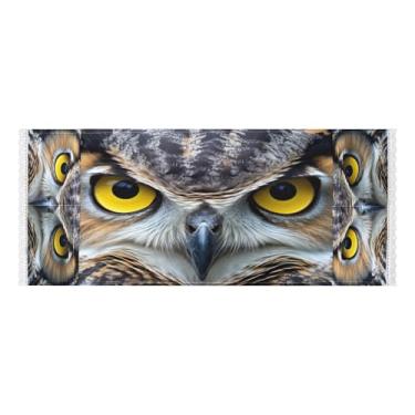 Imagem de Wassud Capas de lavadora e secadora de olhos de coruja, protetor de lavadora com sacos de armazenamento, capa de geladeira à prova de poeira com bolsos para lavanderia doméstica, cozinha, 120 x 55 cm