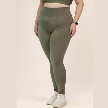 Imagem de Calça Legging Cirre Brilhante Trilobal Academia Liso-Feminino