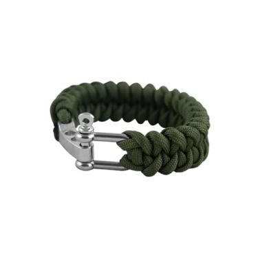 Imagem de Paracord Pulseira Verde 25cm X 3,5m Aberta 2 Unidades - Albatroz