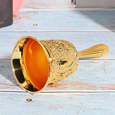 Imagem de Acouto Elegante Estilo Europeu Dourado - Jantar de Liga de Zinco Decoração de Casa, Serviço de Escola e Bar - e Jingle de Som Claro ótimo Presente para Amigos