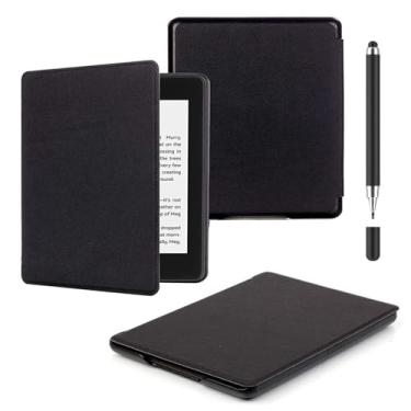 Imagem de Akacy Capa protetora dobrável com textura de imitação de couro para Kindle 6.0 (Geração 2016), capa leve (10)