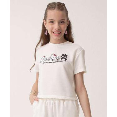 Imagem de Blusa Juvenil Moletom Hello Kitty Sanrio Tam 10 a 16 O-91060, Off whit