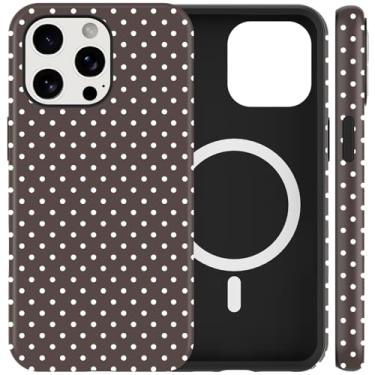 Imagem de Cinysnt Capa de telefone fofa de bolinhas para iPhone 11 Pro Max capa magnética de 6,5 polegadas, compatível com Magsafe, estampa estética moderna design feminino capa rígida de policarbonato à prova
