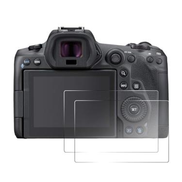 Imagem de pssped 2 peças protetoras de tela compatíveis com câmera Canon EOS R5 R5 Mark II R3 R5C, película de vidro temperado transparente de 0,26 mm, ideal para fotografia de viagem, uso diário