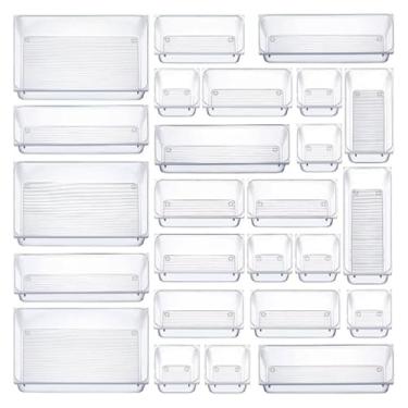 Imagem de Organizador Multiuso Modular Gavetas Acrílico Cristal(25pcs)