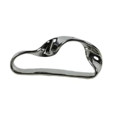 Imagem de Ｂｅｓｇａ Vaso de porcelana, vaso de flores abstrato, presente de boas-vindas, arranjo floral, decorativo para mesa de jantar, sala de estar e entrada, 22 X 9.3 Cm