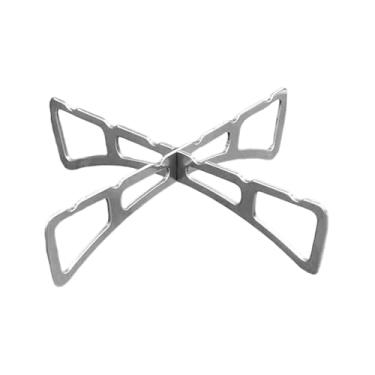 Imagem de Fenteer Suporte para panelas a vapor dobrável, utensílio de cozinha, suporte para panelas, cesto para legumes a vapor em aço inoxidável para assar, cozinhar