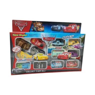 Imagem de Conjunto De Brinquedos Pixar Cars Para Crianças 12 Peças Lightning McQ