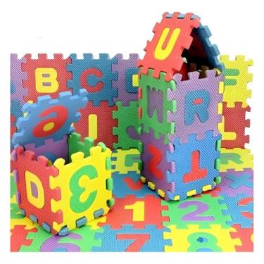 Imagem de Tapete em EVA Colorido, 6cm X 6cm, Material Atóxico, Lavável, Macio, Encaixe Firme, Proteção Infantil, Desenvolvimento Motor, Para Crianças 0-6 Anos, Quadrado