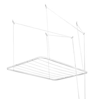 Imagem de Varal Teto Renovar Aço 1,40 x0,50m Pintado em Branco